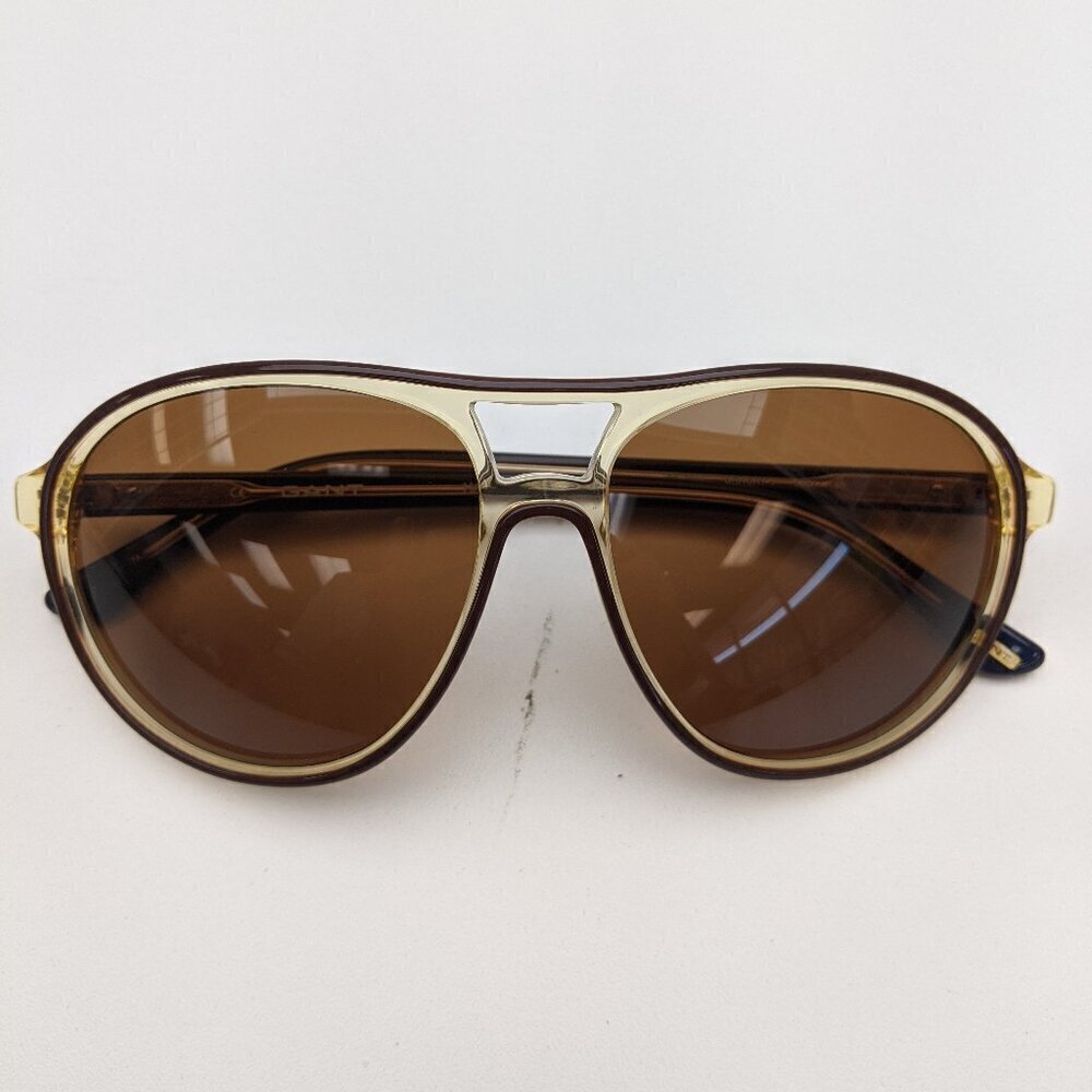 🕶️Gant GS7006 BRNCRY-1 Aviator Sunglasses 58/14-140 / ALJ219🕶️​